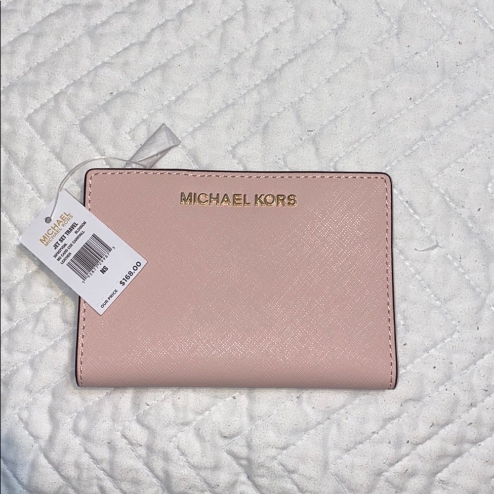 NWT Michael Kors wallet pink